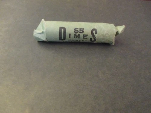 Roosevelt 90% Silver Dimes. 1 Roll Of 50.