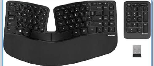 Incase Sculpt Ergonomic Keyboard Wireless RF USB English QWERTY Black Number Pad