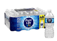 Pure Life Purified Drinking Water 16.9 fl oz Bottles 40 Pack Fresh Hydration BPA