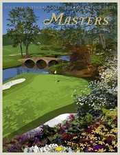 Masters Augusta National Golf Club Georgia Vintage Golf Course Photo Print Repri