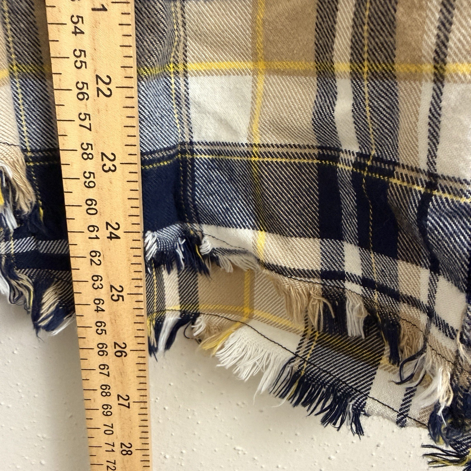 Current Elliott Patchwork Flannel Plaid Shirt Sz … - image 6
