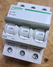 Schneider Electric iSW 63A A9S65363 Main Breaker Switch Load Break Switch 3S