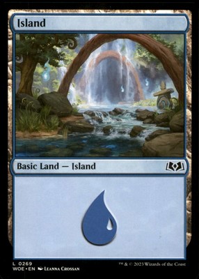 Magic The Gathering Wilds of Eldraine Basic Land - Island I L 0269 I Englisch NM