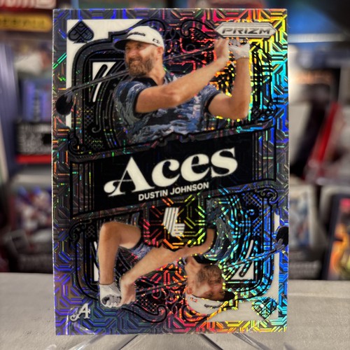 Dustin Johnson 2024 Prizm LIV Golf RARE Aces White Mojo Prizm SSP /36 ⭐️ MINT