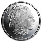 1 Oz. Silver Buffalo Round .999 Fine Silver Bullion Coin Buffalo Nickel Style
