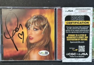 Taylor Swift Signed The Life Of A Showgirl CD Insert w/ Disc AUTO JSA COA