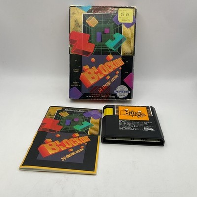 Blockout Sega Genesis Complete In Box CIB.