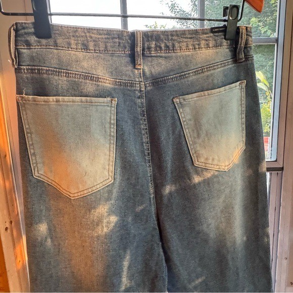 Almost Famous Contrast Patchwork Denim Flare Jean… - image 7