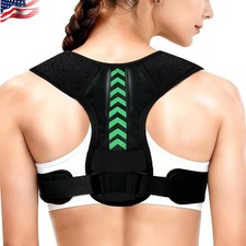 Shoulder Support Adjustable Back Pain Support Posture Corrector Brace Belt Strap