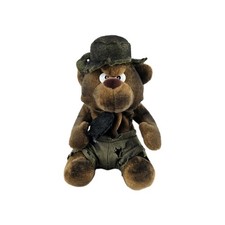 Vintage 1998 Meanies Series 2 Burny The Bear Burnt Fire Plush W/ Tag