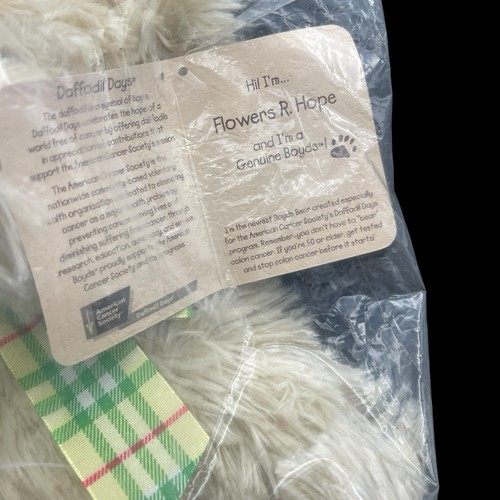 Boyds Bear Daffodils Days-2006 Flowers R. Hope-American Cancer Society Plush New - Bild 5 von 7
