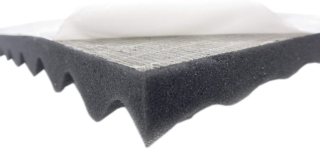 Dibapur Noppenschaumstoff Selbstklebend 100x200x4 cm Akustikschaumstoff Schall