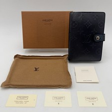 LOUIS VUITTON R20935 Monogram mat Agenda PM Notebook Cover Auth W/Box ARC0003
