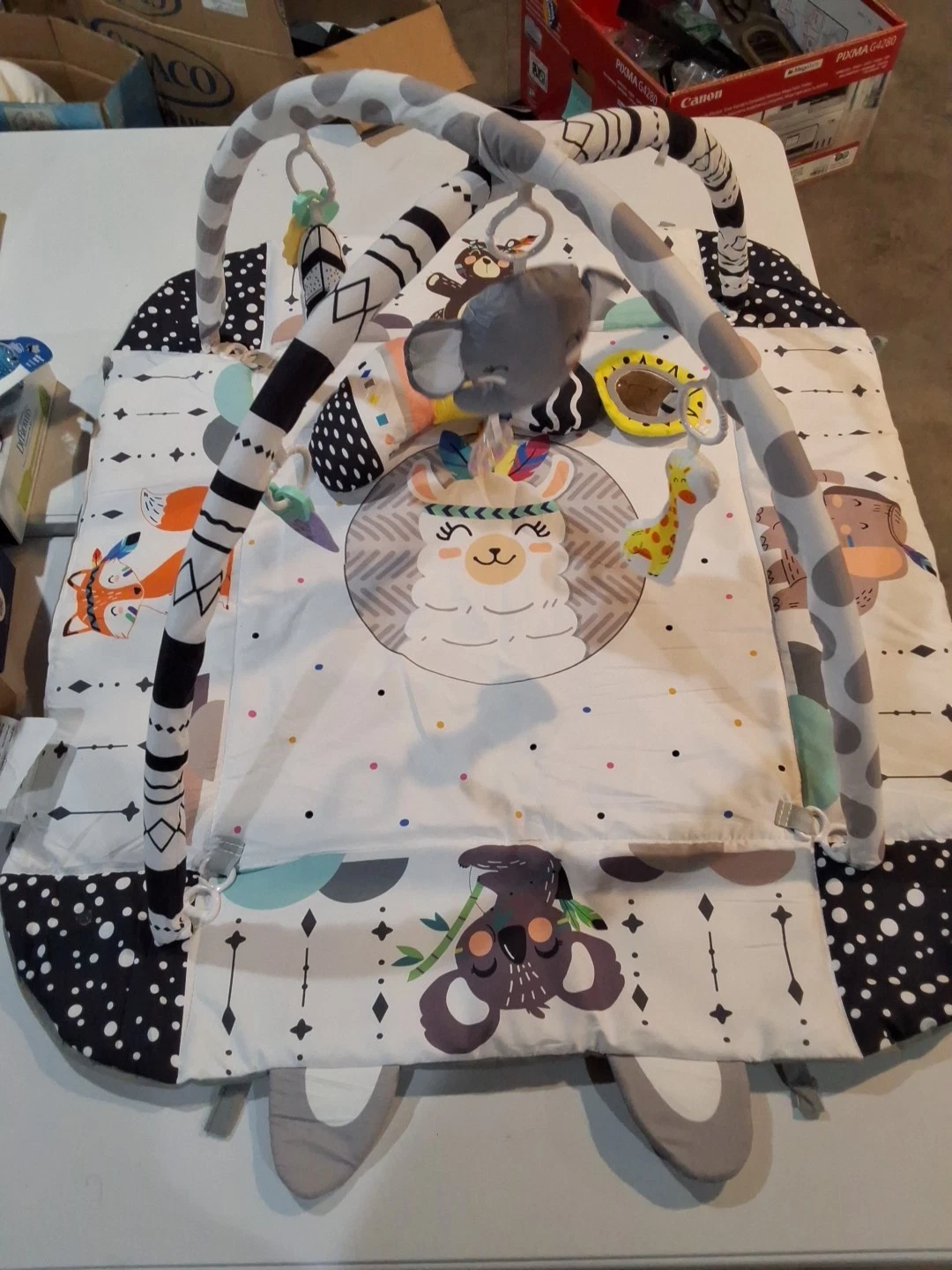 Baby Play Gym Mat Crawling Blanket Educational Rug Infant Activity Toys Pad