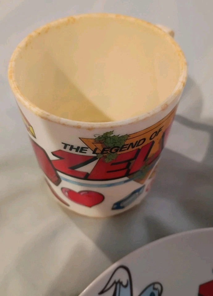 Nintendo Legend of Zelda Vintage Plate and cup 1989 Peter Pan Industries - Image 3 of 4