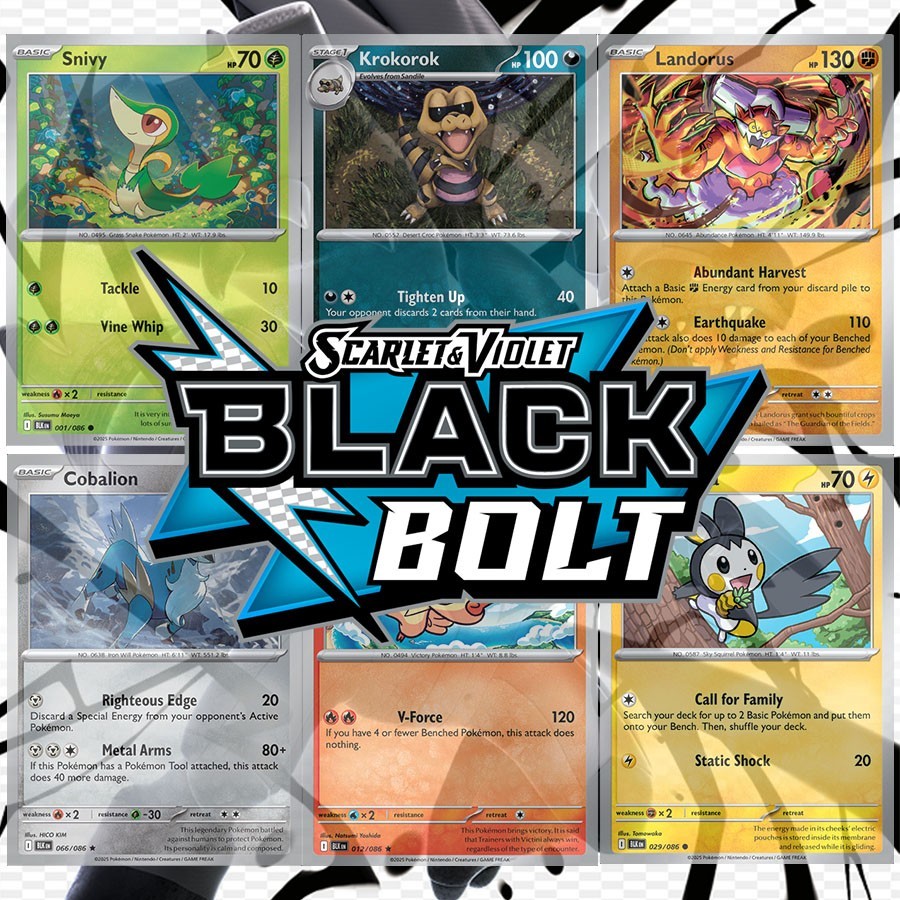 Pokemon TCG SV10.5 Black Bolt | Choose Your Card | Holo/Reverse