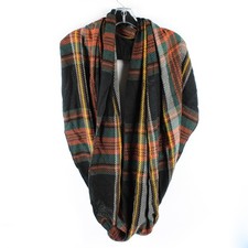 Modena Multicolor Plaid Acrylic Loop Scarf On...