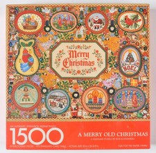 VTG Springbok Hallmark A Merry Old Christmas 1500 Piece Puzzle NEW SEALED 5940