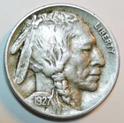 1927 S Buffalo Nickel VF
