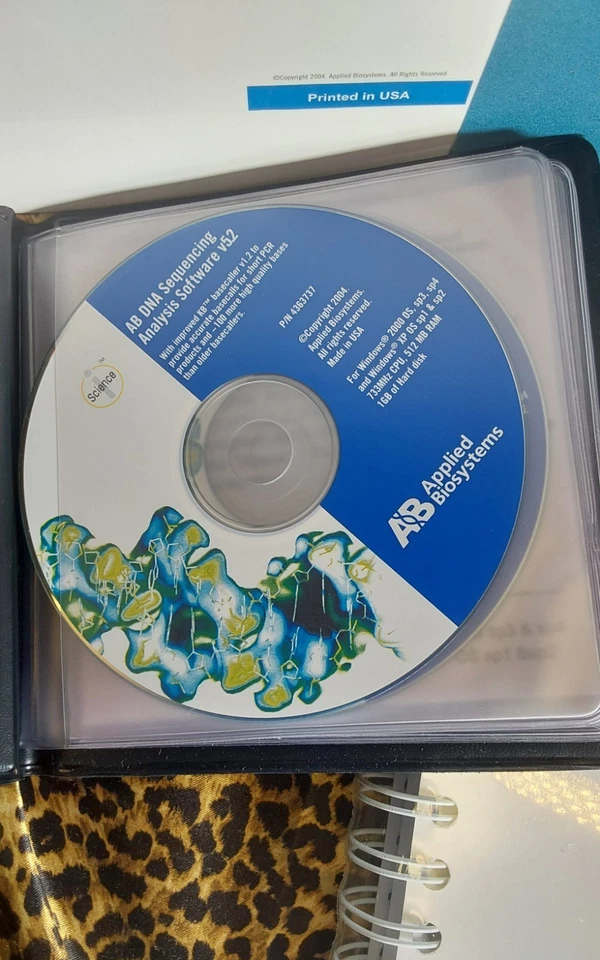 Software de análisis de secuenciación de ADN Applied Biosystems 4362978 v5.2 CD Foto 3 de 4