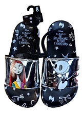 Disney Nightmare Before Christmas Ground Up Slides Women's Size 8 Jack Sally NWT