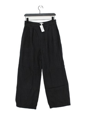 Reformation Damen Hose UK 10 schwarz 100% andere weites Bein Chino