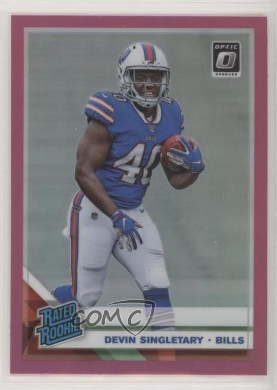 2019 Panini Donruss Optic Rated Rookie Pink Prizm Devin Singletary #178 1q84