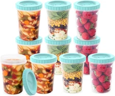 Prep - 20 Piece 32 fl oz Leak-Proof Deli Containers with Lids, Food Storage for