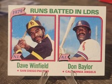 1980 Topps - League Leaders Dave Winfield, Don Baylor #203 Runs Batted In