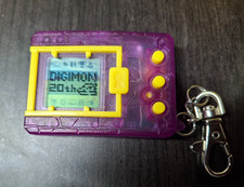 Bandai Digimon Digivice Virtual Pet 20th Translucent Purple Used working/tested