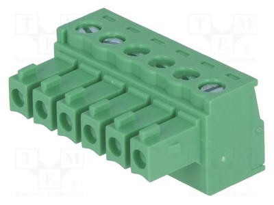 Steckverbinder: Klemmleiste abschaltbar 7A weiblich Stecker