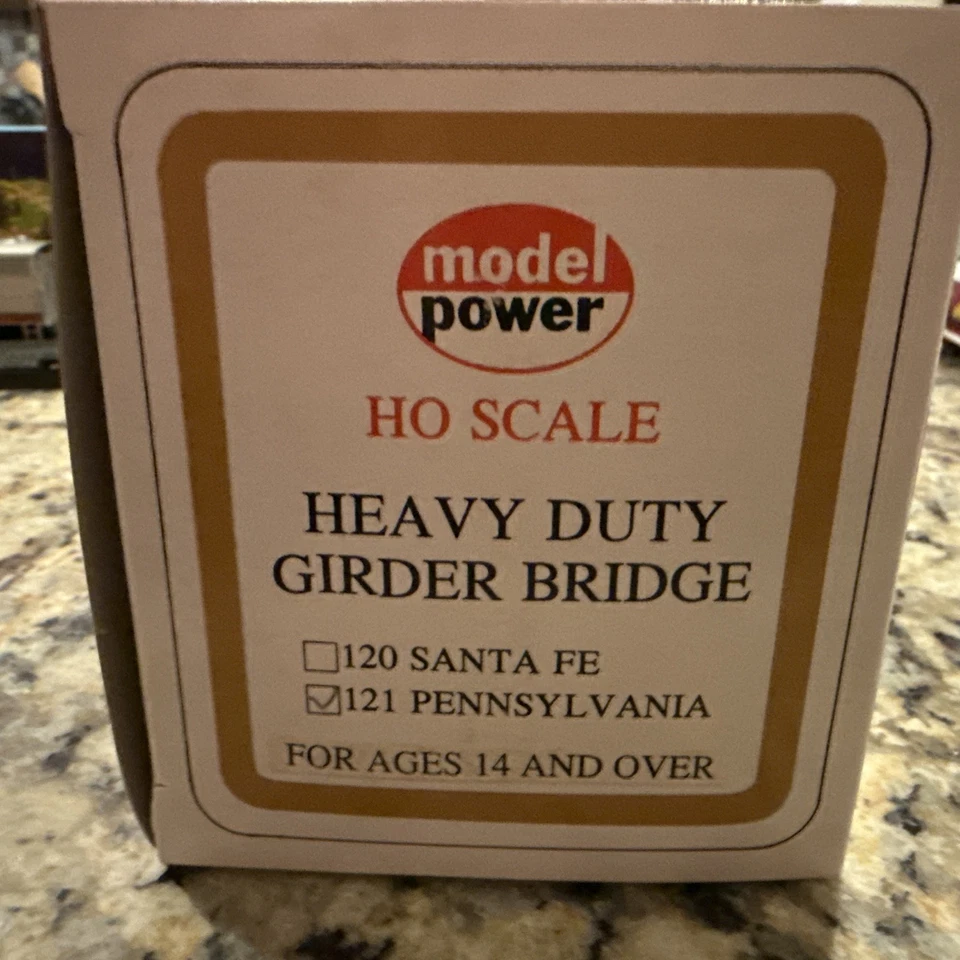 HO Model Power #121 Pennsylvania Heavy Duty Girder Bridge W/Figures BRAND NEW - Image 3 of 4