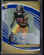 2025 Panini Absolute #148 Kaleb Johnson Signature Rookies Spectrum Blue #/50
