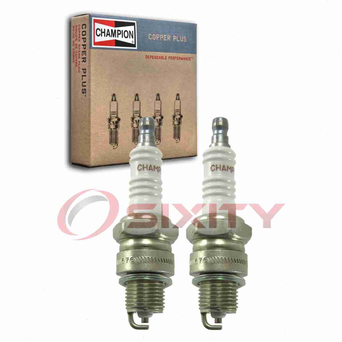 2 pc Champion Copper Plus 938M Spark Plugs for QL78YC BPZ8HS10 BPZ8HN10 3133 ub