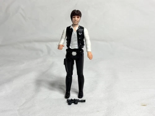 Vintage Kenner Star Wars Big Head Han Solo Figure HK 1977 Complete No Repo