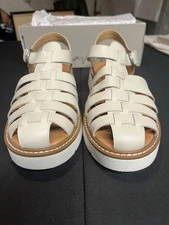 Crown Vintage Women's Sandals Alpaca Milano Leather Fisherman-like Sandals Sz10M