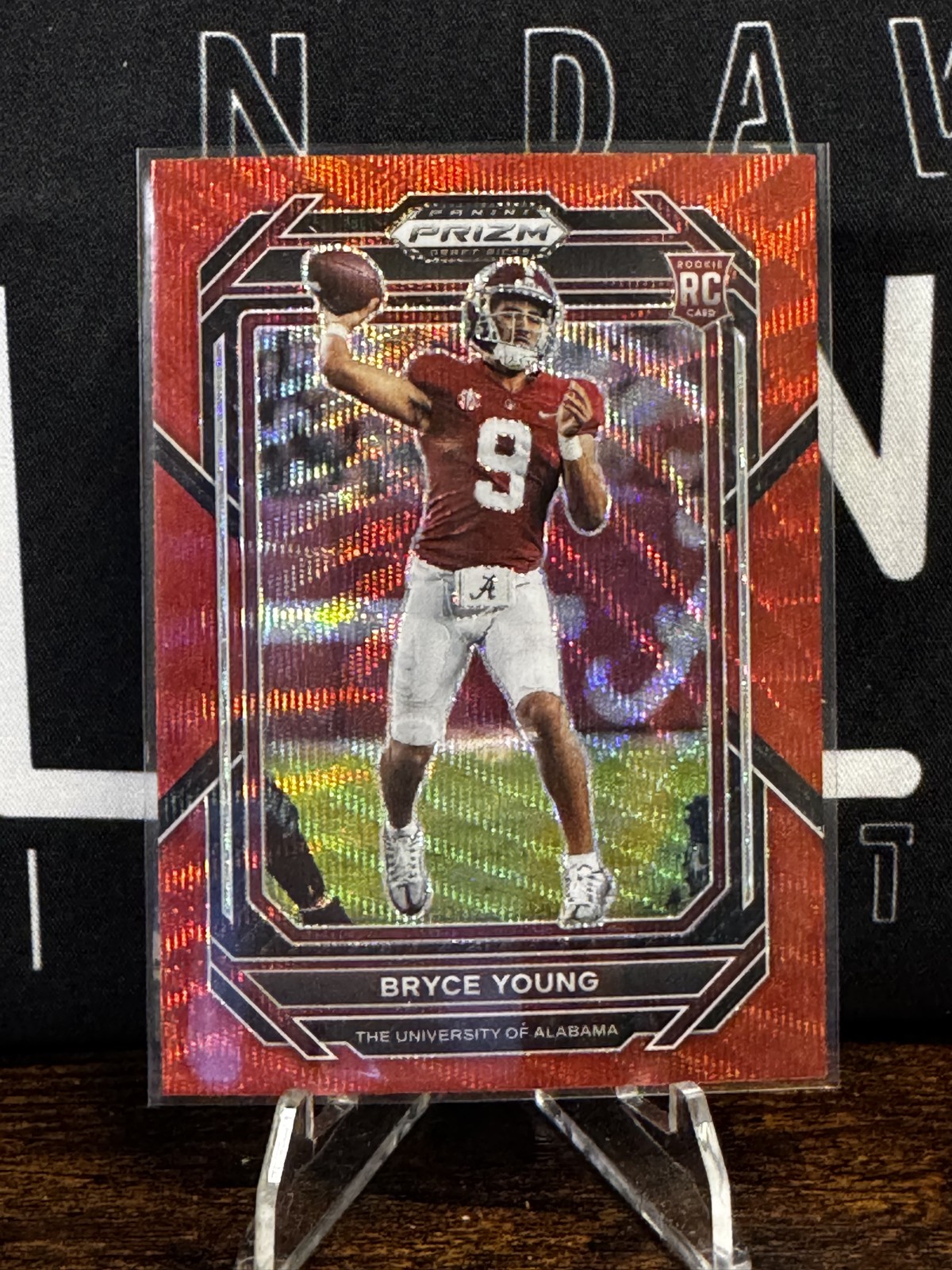 2023 Panini Prizm Draft Picks - Bryce Young #101 Ruby Wave Prizm (RC)