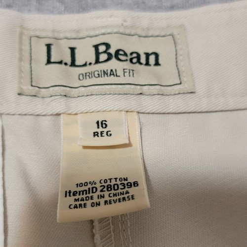 LL Bean Shorts Women's Size 16 Regular Beige 9 Inch Inseam Hiking Outdoor - Picture 9 of 10