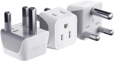 Ceptics South Africa, Namibia Travel Adapter Plug with Dual Usa Input - Type M -