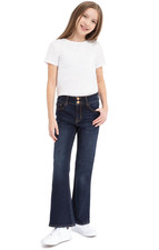 Jordache Girls High Rise Flare Denim Jeans Dark Enzyme SIZE: 14 