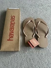 Havaianas Slim Flip-Flops, Rose Gold, UK Size 3 (Havaianas Size 35/36), New