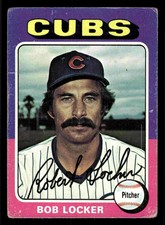 1975 Topps #434 Bob Locker - Chicago Cubs (Low Grade)