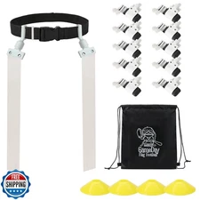 Gameday- Flag Football Set-Complete (10 Player) Flag Belts and Flags Set, (4 