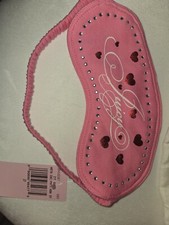 Juicy Couture Sleep Mask Pink Nwt Rare Face Cover Red Hearts