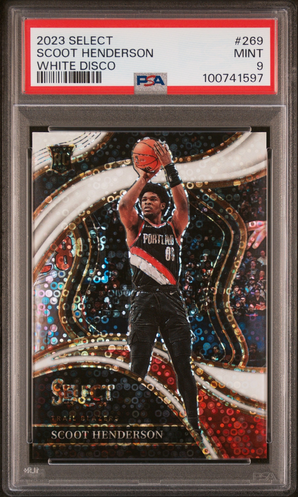 2023 PANINI SELECT WHITE DISCO #269 SCOOT HENDERSON 28/75 PSA 9