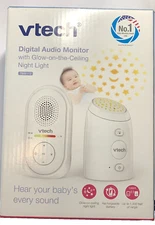 Vtech Digital Audio Monitor w/Glow-On-The-Ceiling Night Light Open Box