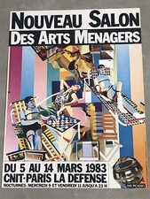 Affiche originale NOUVEAU SALON DES ARTS MENAGERS par KIKI  PICASSO