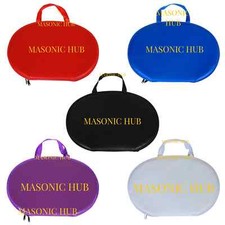 Massonic Hub Regalia Custodia Collare Catena | Ecopelle | 5 Colori | Fodera Imbottita