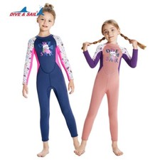 DIVE  SAIL Girls 2.5mm Neoprene Thermal Long Sleeve Diving Surfing Wetsuit