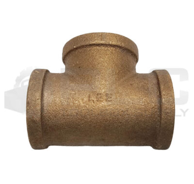 NEW LEE 1'' TEE BRASS, 1'' x 1'' x 1'' NPT FEMALE